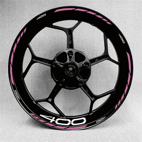 Felgen Aufkleber Motorrad-Felgenaufkleber Für Kawasaki Für Z400 Für Z 400 Felgenaufkleber, Nabenaufkleber, Reflektierend, Dekorativ Motorrad Dekor Felgenaufkleber(Farbe 2)