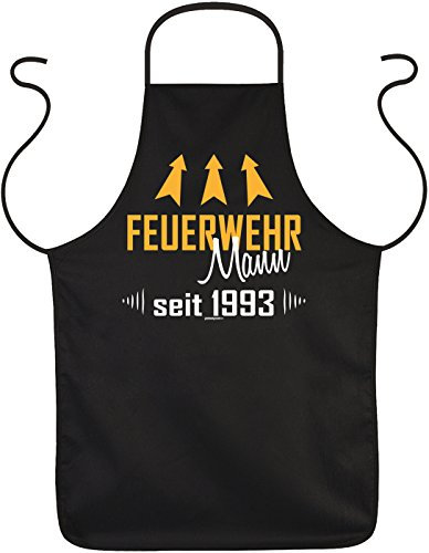 Mega-Shirt Geschenk zum 28. Geburtstag Schürze Feuerwehr Mann seit 1993 zum 28 Geburtstag Küchenschürze 28 jähriger Geschenk für 28 Jährige