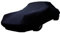 Car-e-Cover© Auto Abdeckplane – Indoor Autoplane Perfect Stretch – 180 g/m² elastisches Jersey – Atmungsaktiv – Konturgenau – Staubschutz – Für Garage & Halle - (Schwarz, XXL)