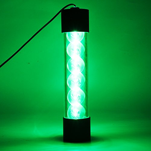 TuToy 25.5Cm G1 / 4 Led Abdeckung Computer Zylinder T-Virus Wasserkühlung Tank Computer Wasser Flüssigkeitskühlung - Grün