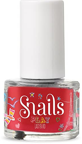 Snails 517360 Kinder Nagellack Mini Play Ladybird auf Wasserbasis, abwaschbar, unbedenklich, vegan
