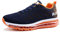 Uomo Donna Scarpe da Ginnastica Sportive Sneakers Sport Running Basse Basket Outdoor Fitness BlueOrange42