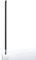 Schulte barre de stabilisation noir 80 cm, fixation au plafond, pour Schulte paroi de douche verre 5 à 8 mm, béquille de renfort universel à raccourcir