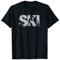 Skilanglauf Langläufer Skifahren Skisport für Damen Herren T-Shirt