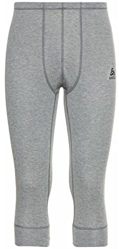 Odlo Herren Funktionsunterwäsche 3/4 Hose ACTIVE WARM ECO, odlo steel grey melange, L
