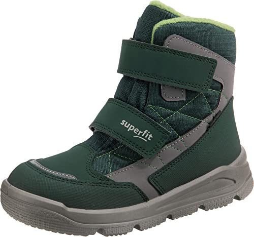 Superfit Mars warm gefütterte Gore-Tex Schneestiefel, GRÜN/HELLGRAU 7000, 27 EU
