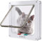 Sportello per gatti, 4 vie, con chiusura a 4 vie, per animali domestici, facile da installare (S: 20 H x 19,2 W x 1,8 D)