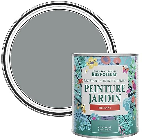 Rust-Oleum Grey Mould-Resistant Garden Paint In Gloss Finish - Anthracite 750ml