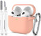 R-fun Kompatibel mit AirPods 3 Hülle, Kompatibel mit AirPods 3 Gen Hülle Case mit Reinigungsset und Schlüsselanhänger, Weicher Silikonschutz Kompatibel mit Apple AirPods 3 Hülle Case,Sandrosa