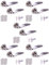 HANDLEZONE® 5 Sets Lagus Internal Door Handles on Rose Lever Latch Packs with 75mm Ball Bearing Hinges and 76mm Latches - Dual Polished/Satin Nickel