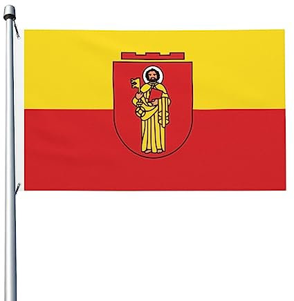 Trier-Flagge, 90 x 150 cm, doppelseitige Flaggen, langlebig, für den Außenbereich, Hof, Dekorationen, Flaggen, Zuhause, Party, Willkommensflagge