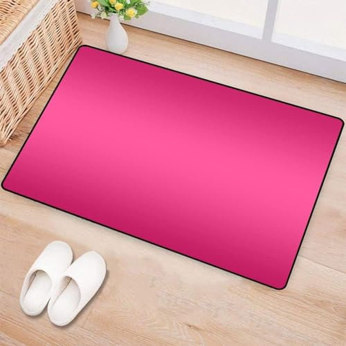 Buohwiwe Tappeto 3D Fucsia Tappeti Camera da Letto - Antiscivolo Lavabile Flanella Tappeto Fucsia - Tappeto Soggiorno Moderno Decorazioni Tappeto Camera 120x180 cm