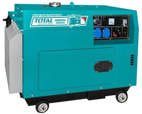 Generatore diesel silenzioso 5kW, 220V/17L/9hp/9ore/3000giri/min (TP250001)