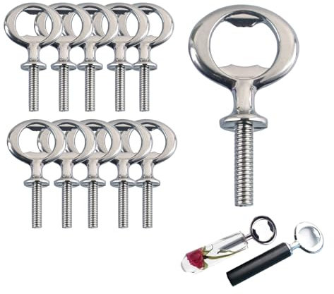 10 Stück Flaschenöffner Rohling DIY Edelstahl Bieröffner Hardware Flaschenöffner Rohling