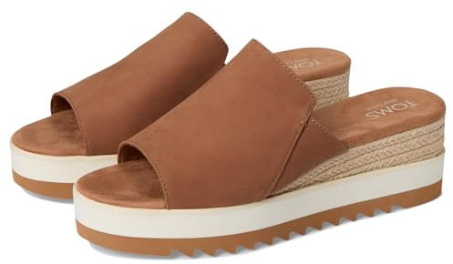 TOMS Damen Diana Mule Sandalen, Braunes Zuckerleder, 38 EU