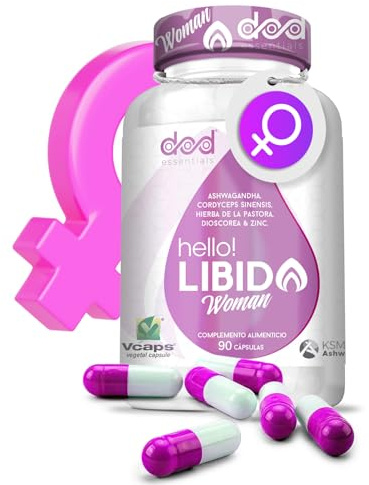 Libido Booster Frau mit Ashwagandha Ksm-66 Hilft, das Verlangen zu steigern, bekämpft die Wechseljahre mit Vitaminen für Frauen + Probiotika für Frauen Intimflora – DOD Essentials