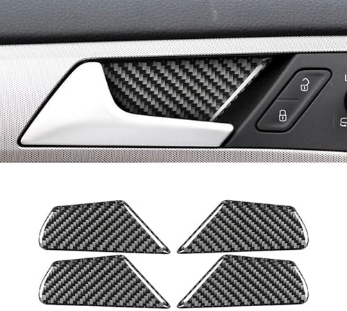 HLMNAKE Interior Sticker Copertura in fibra di carbonio, Auto Trim Tuning Accessori Decorazione per VW Golf 7 (Maniglie interne delle Porte A)