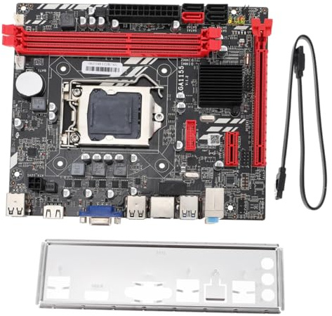 B75 1155 Desktop Computer Motherboard for Lga1155 Processor | Pcb Black Board, Dual Ddr3 Slots, 4 USB Ports, Sata3 Interface, Pci-e 16x