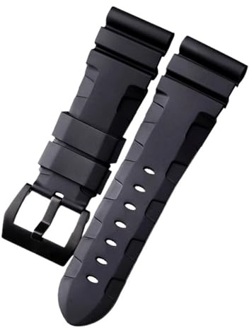 KDEGK Ersetzen Sie das Silikon-Armband, für Panerai Uhrenarmband, 24 mm, 26 mm, Gummi-Armband, Sport, wasserdicht, Handgelenkgürtel