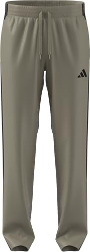 adidas Men's 3 STRIIPES Tricot Open Hem Trackpants, Wonder Cargo, XXL