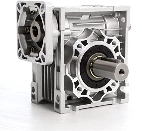 Schneckengetriebe, Nema 23 Motorwurmgetriebe, 5:1 bis 80:1 RV030 Schneckengetriebe Geschwindigkeitsgetriebe Schrittmotor (Ratio50 to 1)