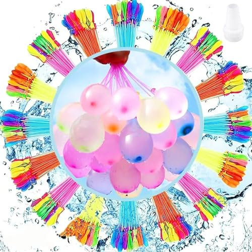 KOBOKO 111 Stk Wasserbomben Selbstschließend, Bunt Wasserbomben, Wasserballons mit Wasserhahn Anschluss, Bunch o Balloons Wasserbombe, Wasser Bomben Water Balloons für Wasserspiele,Sommer,Strand Party
