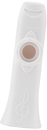 Kazoos - Membranas reutilizables Kazoos lavables para adultos y niños, para guitarra, ukelele, violín, piano, teclado fácil de aprender, instrumentos musicales (blanco A)