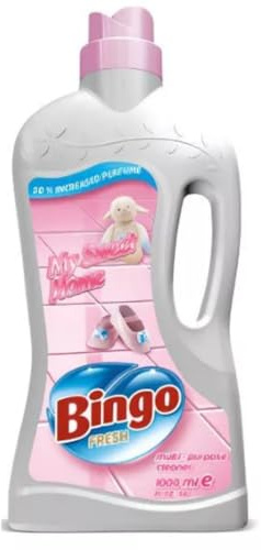 Bingo Flüssiger Allzweckreiniger – 1 L | Blumiger Duft & zuverlässige Reinigung für Haushalt & Böden, 2 ER