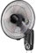 HUFACAI Ventilador industrial oscilante ajustable de montaje en pared, ventilador de montaje en pared de 3 velocidades ajustable de 5 aspas, alta velocidad/negro/resistente, para exteriores