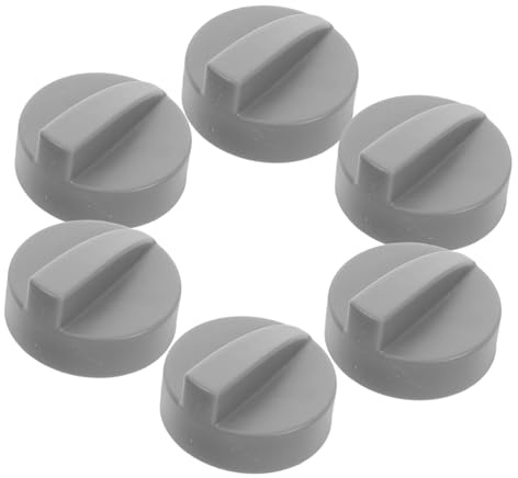BESTonZON 6pcs Miniature Toy Kitchen Gas Heater Knobs Replacement Set for Dollhouse Stove Control Dial, Simulation Appliance Button Accessories for Boys and Girls’ Pretend Play