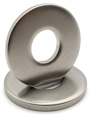 Arandelas metálicas INOX: M8 x 24 mm - esp. 2mm | Arandela plana M8x24 mm | Acero inoxidable A4 (V4A / AISI 316) norma DIN 9021 | Para tornillos, tuercas, pernos: LOTE DE 20 piezas - ProRaje