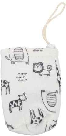 GALPADA Flaschenhülle für Babyflaschen aus Lamb Cashmere und Baumwolle Wiederverwendbar und Stoßdämpfend zum Reisen und Aufhängen Am Wagen Weiß