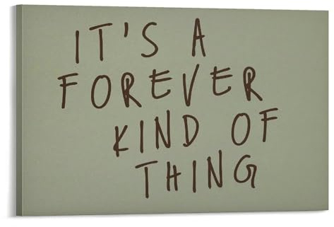 Forever Kind Of Thing Romantische Liebe, gemütlich, minimalistisch, rot, trendig, adrett, Wandkunst, Poster, Kunstwerk für Wohnzimmer, Schlafzimmer, Badezimmer, Büro, Heimdekoration, 40 x 60 cm