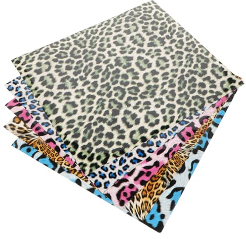 Supvox Pu Wärmeübertragungsfolie in Leopardmuster 10 Blatt für Selbstgemacht Bekleidung Textil Wärmetransferfolie für T-shirts und Kreative Bastelarbeiten