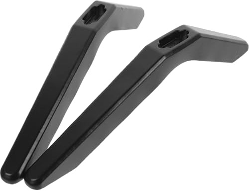jojofuny Tv Base Holder Sleek Black Plastic Tv Stand Compatible with 40-43 Inch Reliable for Desktop Use