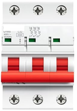 Disjoncteur Triphasé MCB 6a 10a 16a 20a 25a 32a 40a 50a 63a 220V Mini Courbe C(20a)