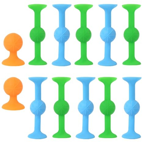 12pcs Suction Cup Dart, Pop Darts Sensory Sticks for adults, Sucker Toys, Release Stress Dart Toy, Soft Silicone Suction Sticky Darts Throwing Toys, Family Interactive Games(Multicolor A)