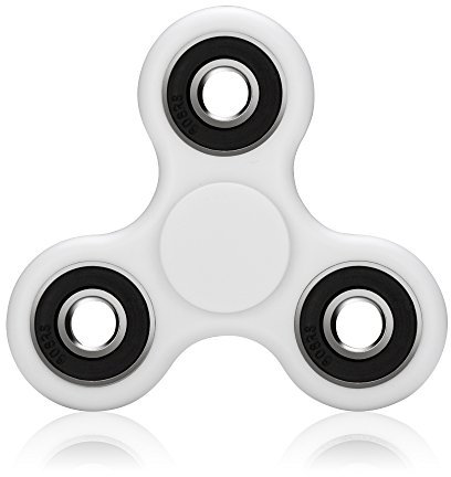 OKCS Fidget Spinner Spielzeug Tri Spinner Stresslöser Konzentration - Weiß
