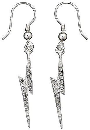 Harry Potter Official Lightning Bolt Earrings with Crystal Elements HPSE001