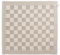 KNIT FACTORY - Küchentuch Block - Küchenhandtücher - Abtrockentücher für die Küche - Küchen Must Haves - Block Motiv - Ecru/Leinen - Braun - Traditioneller Look - 50x50 cm