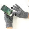 Gants Homme tactiles pour LG G6 Smartphone Taille M 3 Doigts Hiver (Gris)
