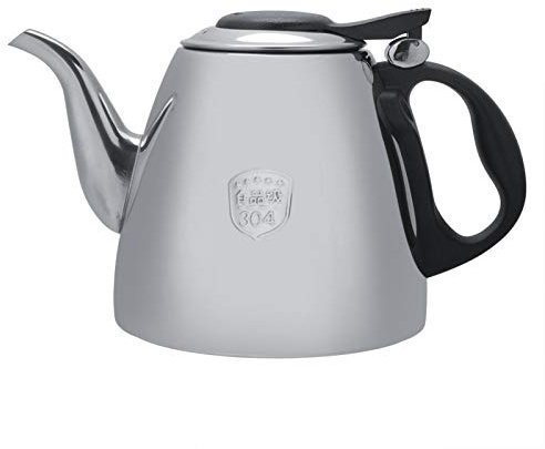 Teekanne für Herd, Wasserkocher aus Edelstahl, schnell kochend, geeignet für elektrische Gasinduktion, 1,2 l / 1,5 l (1,2 l)
