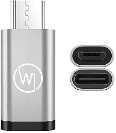 Wicked Chili Adaptateur Micro-USB vers USB-C OTG (on-The-Go) adapté aux appareils Photo Huawei EnVizion 360 et USB-C Plug-in pour Smartphone, Tablette, Ordinateur Portable - Adaptateur OTG Type-C