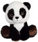 GIPSY- Puppy Eyes Pets Natur, 22 cm, Panda, 071052, Braun