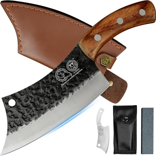 XYJ Autentico TANG COMPLETO 6.2 Pollice Coltelli Chef Coltelli Da Cucina Con Fodera In Cuoio Ad Alto Carbonio Taglio Coltelli Da Macellaio Per Carne Vegetale