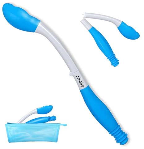 Foldable Long Reach Comfort Wiper - Bottom Wiping Aid - Butt Wiper Self Wipe Assist Toilet Aids Wand - Daily Living Bathroom Aid for Limited Mobility