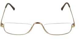 Rodenstock HALF EYE Metall Brillen in Gold, Olive Green für Herren, Brille mit Sehstärke, optional mit Sonnenbrillen tönung oder Blaulichtfilter (Modell R0864)