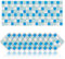 Cendray 20 Pezzi Adesivi per Piastrelle,Antiolio Impermeabile PVC Autoadesivo Decorazione,Stile Mosaico Cucina Adesivi per Piastrelle per Bagno (20x20cm,Blu)