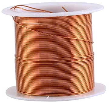 Copper Wire,0.5mmX 10m Length Magnet Wire Solid Copper Wire for Transformers Inductors Motors Soldering