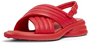 Camper Women's Spiro K201494 X-Strap Sandal, Red 002, 4 UK